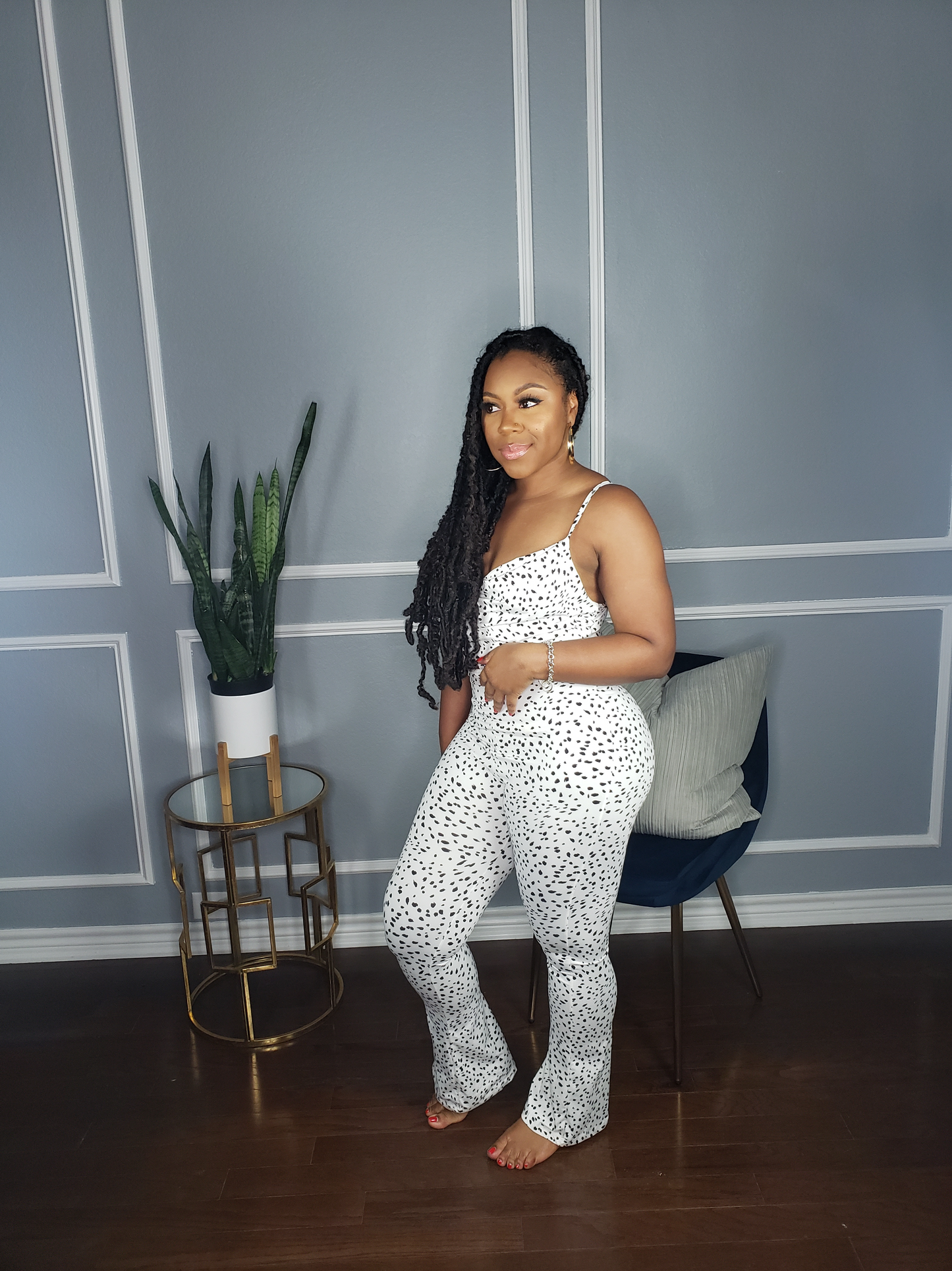 Dot Black and White Jumpsuit