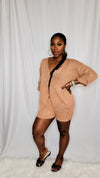 Shawny Peach Oversized Jumpsuit