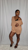 Shawny Peach Oversized Jumpsuit