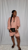 Kai Oversized Blush Pink Romper
