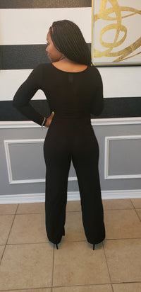 Payton Plunging V-Neck Jumpsuit