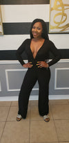 Payton Plunging V-Neck Jumpsuit