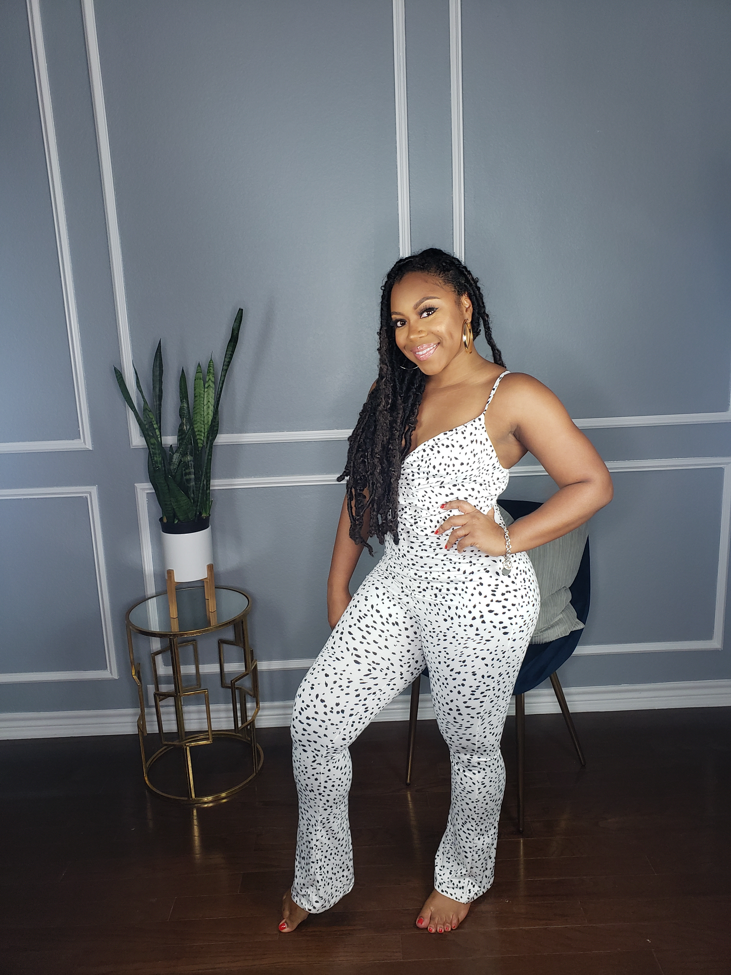 Dot Black and White Jumpsuit