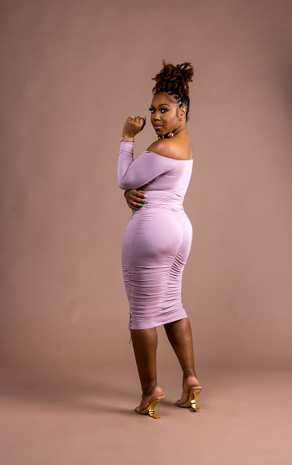 Erin Off Shoulder Midi