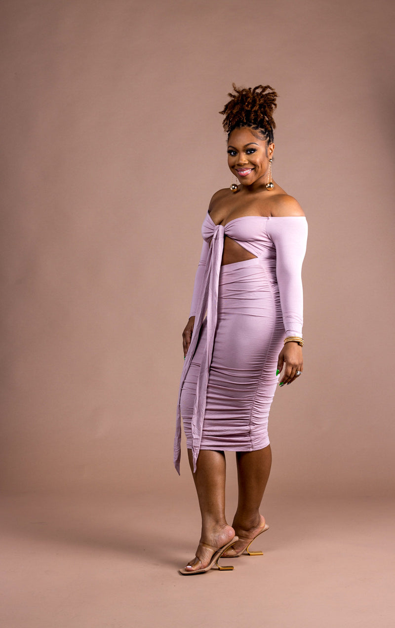 Erin Off Shoulder Midi